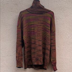 Missoni Striped Multicolor Turtleneck Sweater